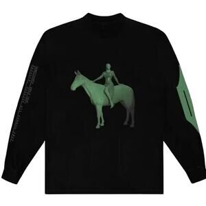 BEYONCE RENAISSANCE WORLD TOUR CHROMA GREEN HORSE TEE SIZE S NEW W/O TAG